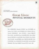 Paul Holden, Paul/ Segal Holden, Lauren Segal - Great Lives Pivotal Moments