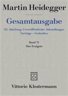 Martin Heidegger, Friedrich-Wilhelm von Herrmann, Friedrich-Wilhel von Herrmann, Friedrich-Wilhelm von Herrmann - Gesamtausgabe - 71: Das Ereignis (1941/42)