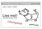 Jan Debbrecht, Pete Wachendorf, Peter Wachendorf - Lies mal! - 3: Lösungsheft
