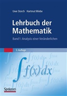 Uw Storch, Uwe Storch, Uwe (Prof. Dr. Storch, Uwe (Prof. Dr.) Storch, Hartmut Wiebe, Hartmut (Dr.) Wiebe - Lehrbuch der Mathematik - 1: Analysis einer Veränderlichen