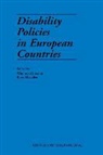 Hvinden, Bj Hvinden, Bjrn Hvinden, Oorschot, Wim Oorschot, Wim Van Oorschot... - Disability Policies in European Countries