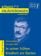 Rüdiger Bernhardt, Christoph Hein - Christoph Hein 'In seiner frühen Kindheit ein Garten'