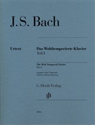 Johann S. Bach, Johann Sebastian Bach, Ernst-Günter Heinemann - Das Wohltemperierte Klavier, ohne Fingersätze - 1: Johann Sebastian Bach - Das Wohltemperierte Klavier Teil I BWV 846-869