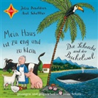 Juli Donaldson, Julia Donaldson, Axel Scheffler, Ilona Schulz, Mirjam Pressler - Die Schnecke und der Buckelwal / Mein Haus ist zu eng und zu klein, 1 Audio-CD (Audio book)