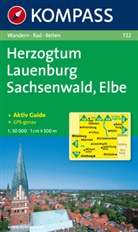Kompass Karten: Kompass Karte Herzogtum Lauenburg, Sachsenwald, Elbe