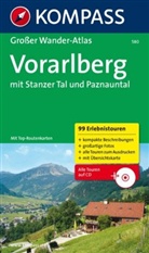 Kompass Großer Wander-Atlas Vorarlberg, m. CD-ROM