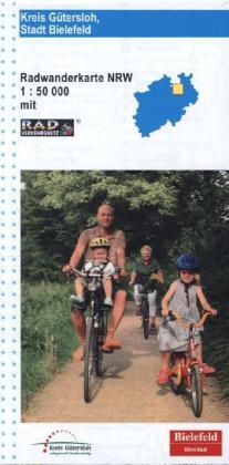 GeoMap,  GeoMa - Radwanderkarten Nordrhein-Westfalen: Kreis Gütersloh, Stadt Bielefeld Radwanderkarte mit Radverkehrsnetz NRW - 1:50.000
