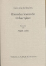 Theodor Mommsen - Römisches Staatsrecht