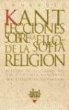 Immanuel Kant - Lecciones sobre la filosofía de la religión