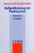 Hans Buddendiek, Horst Janiszewski - Bußgeldkatalog mit Punktsystem