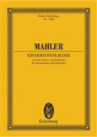 Gustav Mahler, Andreas Ball, Ballstaedt, Andrea Ballstaedt, Andreas Ballstaedt, Döge... - Kindertotenlieder, Solostimme und Orchester, Partitur