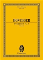 Arthur Honegger, Herbert Schneider - Sinfonie Nr. 5, Partitur
