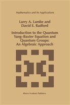 L Lambe, L a Lambe, L. A. Lambe, L.A. Lambe, Larry A. Lambe, D E Radford... - Introduction to the Quantum Yang-Baxter Equation and Quantum Groups: An Algebraic Approach
