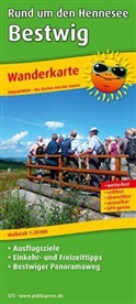 PublicPress Wanderkarten: PublicPress Wanderkarte Rund um den Hennesee - Bestwig