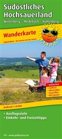 PublicPress Wanderkarten: PublicPress Wanderkarte Südöstliches Hochsauerland, Winterberg - Medebach - Hallenberg