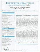 Jonathan R Alger, Jonathan R. Alger - Legal Issues for Academic Leaders
