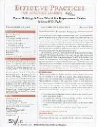 Irene W D Hecht, Irene W. D. Hecht - Fund-Raising: A New World for Department Chairs