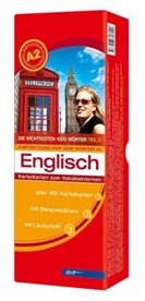 dnf-Verlag GmbH - Die wichtigsten 1000 Wörter Englisch Niveau A2, Karteikarten m. Lernbox