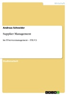 Andreas Schneider - Supplier Management