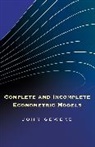 Dennis Fok, John Geweke, Geweke John, Herman K. van Dijk, Philip Hans Franses - Complete and Incomplete Econometric Models