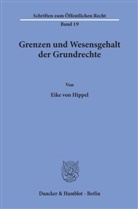 Eike Von Hippel - Grenzen und Wesensgehalt der Grundrechte.