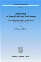 Hermann Butzer - Immunität im demokratischen Rechtsstaat.