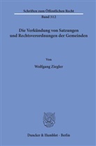 Wolfgang Ziegler - Die Verkündung von Satzungen und Rechtsverordnungen der Gemeinden.