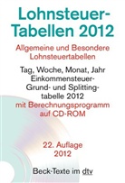 Lohnsteuer-Tabellen 2012