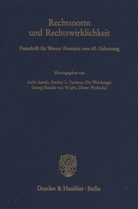 Aulis Aarnio, Georg Henrik von Wright u a, Stanla L Paulson, Stanlay L Paulson, Stanlay L. Paulson, Stanley L. Paulson... - Rechtsnorm und Rechtswirklichkeit