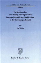 Olaf Schütz - Sachlegitimation und richtige Prozeßpartei bei innergesellschaftlichen Streitigkeiten in der Personengesellschaft.