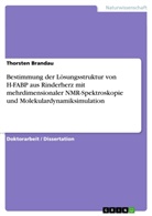 Thorsten Brandau - Bestimmung der Lösungsstruktur von H-FABP aus Rinderherz mit mehrdimensionaler NMR-Spektroskopie und Molekulardynamiksimulation