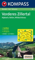 Kompass Karten: Kompass Karte Vorderes Zillertal, Alpach, Rofan, Wildschönau