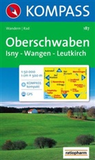 Kompass Karten: Kompass Karte Oberschwaben, Isny, Wangen, Leutkirch