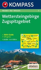 Kompass Karten: Kompass Karte Wettersteingebirge, Zugspitzgebiet