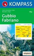Kompass Karten: Kompass Karte Gubbio, Fabriano