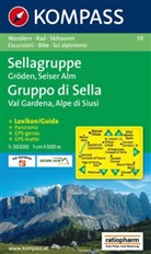 Kompass Karten: Kompass Karte Sellagruppe. Gruppo di Sella