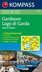 Kompass Karten: Kompass Karte Gardasee, Monte Baldo. Lago di Garda, Monte Baldo