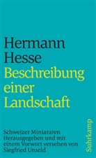 Hermann Hesse, Siegfrie Unseld, Siegfried Unseld - Beschreibung einer Landschaft
