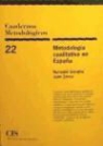 Bernabé . . . [et al. ] Sarabia Heydrich, Juan Zarco Colón - Metodología cualitativa en España