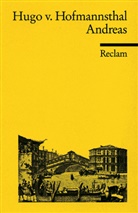 Hugo von Hofmannsthal, Mathia Mayer, Mathias Mayer - Andreas