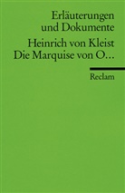 Sabine Doering, Heinrich von Kleist, Sabine Doering - Heinrich von Kleist 'Die Marquise von O . . .'