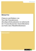 Michael Frei - Chancen und Risiken von True-Sale-Transaktionen (Kreditportfolioankäufen) in Anbetracht der US-amerikanischen Immobilienkrise aus Sicht eines Pfandbriefinstitutes