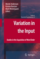 Merete Anderssen, Kristin Bentzen, Kristine Bentzen, Marit Westergaard - Variation in the Input