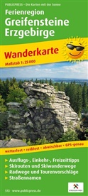 PublicPress Wanderkarten: PublicPress Wanderkarte Ferienregion Greifensteine, Erzgebirge