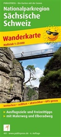 PublicPress Wanderkarten: PublicPress Wanderkarte Nationalparkregion Sächsische Schweiz