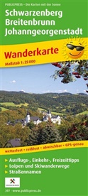 PublicPress Wanderkarten: PublicPress Wanderkarte Schwarzenberg, Breitenbrunn, Johanngeorgenstadt