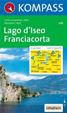 Kompass Karten: Kompass Karte Lago d' Iseo, Franciacorta