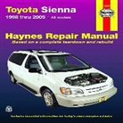 J. J. Haynes, John H. Haynes, Jay Storer - Haynes Repair Manual Toyota Sienna 1998 Thru 2009