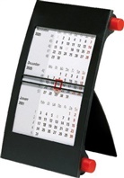 Drei-Monats-Tischkalender rot 2020