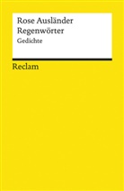 Rose Ausländer, Helmu Braun, Helmut Braun - Regenwörter. Gedichte